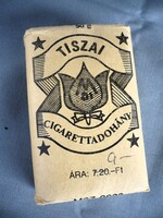 Régi Tiszai Cigarettadohány Eredeti Bontatlan Csomagolásban