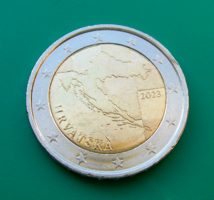 Horvátország - 2 Euro - 2 €  -  2023 – Térkép