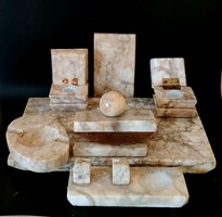Old marble desk set, Calamari