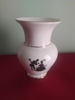 Aquincum - vase with rarer shadow decoration, in display case, marked, flawless 20 cm