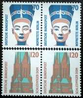 N1374-5wc2 / Németország 1988 Látványosságok bélyegsor postatiszta vízszintes párban