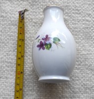 Small showy Hólloháza porcelain vase with the Weiss Manfréd logo