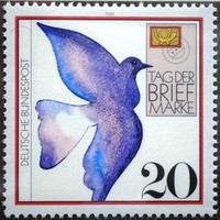 N1388 / Germany 1988 stamp day stamp postal clerk