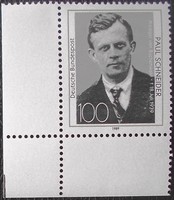 N1431s / Németország 1989 Paul Schneider pap bélyeg postatiszta ívsarki
