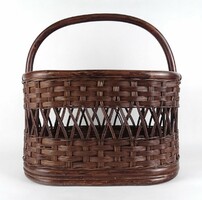 1R052 brown bamboo newspaper basket 45 x 23.5 X 44 cm