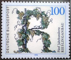 N1446 / Germany 1990 2000 year old Riesling growing stamp postage stamp