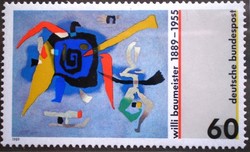 N1403 / Germany 1989 Willi Baumeister painter stamp postal clerk