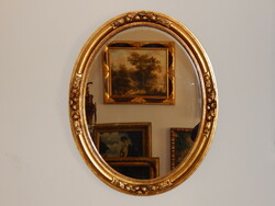 Oval mirror in perfect condition, with distortion-free mirror 66x45 cm