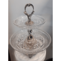 Pair of silver cookie trays m01548