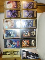 Vhs -- eladó összes STAR WARS FILM gyűjteményem