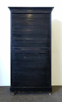 0X921 antique black filing cabinet with shutters 185 cm