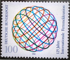 N1464 / Germany 1990 telecommunications uit. Postage stamp