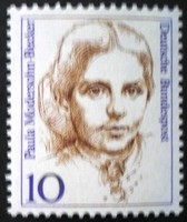 N1359 / Germany 1988 famous women stamp postal clerk