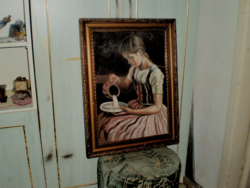 Pastel painting by István Réti