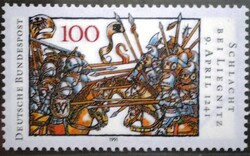 N1511 / 1991 Germany The Battle of Liegnitz 750th Anniversary Stamp Postal Clerk