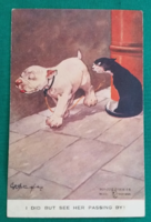 Humoros Bonzo kutya sorozat " 915 " - " Láttam elhaladni ! " - postatiszta képeslap