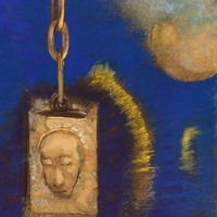 Jelzőfény 1883 is a reproduction of the work of painter Odilon Redon