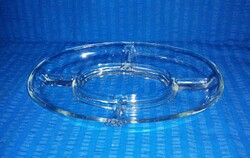 Split glass serving bowl (a15)