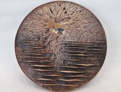 Nagyméretű öntött bronz érem, plakett, Balaton, Veszprémi Állatkert, 1983.