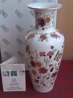 New, never used Zsolnay butterfly / butterfly pattern vase 27 cm.!