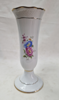 Hollóházi Hajnalka pattern porcelain vase in perfect condition 21 cm.
