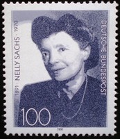 N1575 / 1991 Germany nelly sachs writing stamp postal clerk