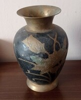 Sárgaréz váza, 21 cm