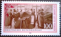 N1521 / 1991 Society of Women Printing Workers Germany stamp postal clerk