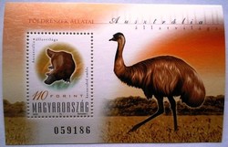 B255 / 2000 animals of continents iv. - Australia block postman