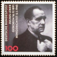 N1574 / 1991 Germany julius leber political stamp postal clerk
