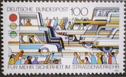 N1554 / 1991 Germany traffic safety stamp postal clerk