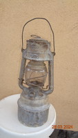 Petróleum lámpa , viharlámpa , német gyéártmányú , átlátszó Feuerhand , jénai üveggel