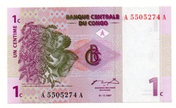 1   Centime     1997    Kongó