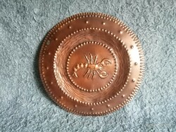 Copper wall plate with scorpion pattern 32 cm (n)