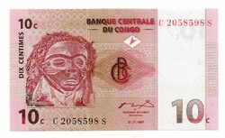 10   Centime     1997    Kongó