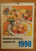 Szakácskönyv naptárral 1998 (Akár ingyenes szállítással)