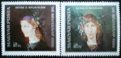 S3790-1 / 1986 stamp day _ Saxon Ender paintings stamp line postal clerk