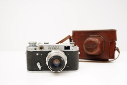 Retró Orosz Fed 2 Fényképezőgép / Régi USSR / Tokjával