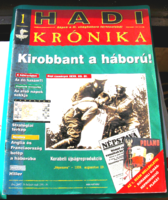 Hadi Krónika 1. - Kirobbant a háború! - Korabeli (1939.) újság-reprodukció és plakát melléklettel.