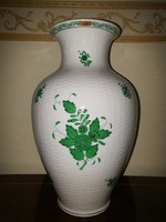 Large Herend green Appony vase 32 cm