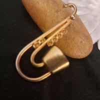 Old gilded brooch 4 cm