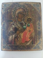 Antique Russian Càri icon Mother of God of Iveri
