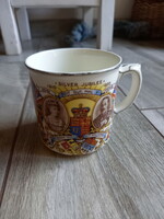 A wonderful old British Reign Jubilee porcelain commemorative cup (1935)