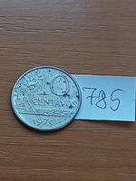 Brazil brasil 10 centavos 1976 stainless steel 785