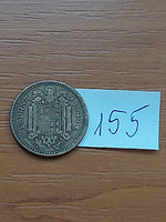 Spain 1 peseta 1944 aluminum bronze francisco franco 155