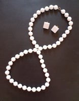Retro plastic necklace gift with ear clip