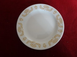 Lilien porcelain brown wheat pattern small plate. Its diameter is 15 cm. Jokai.