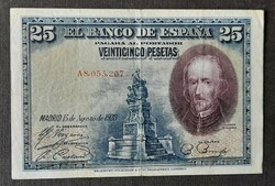 Spanyolország * 25 peseta 1928