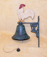 Rooster iron pigeon, bell, bell