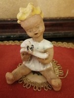 A rare László ceramic little girl